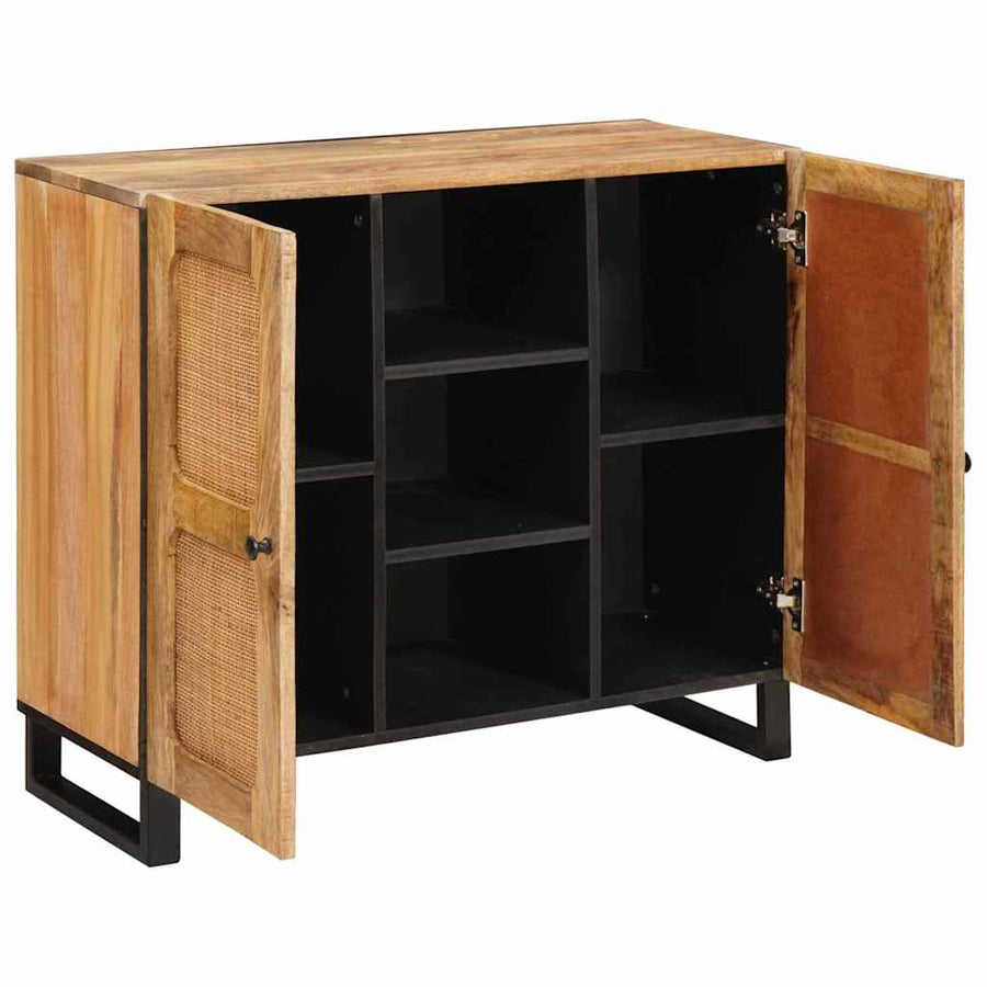 Hoge kast met opslag Bruin 90 x 33 x 75 cm Massief Mango Hout