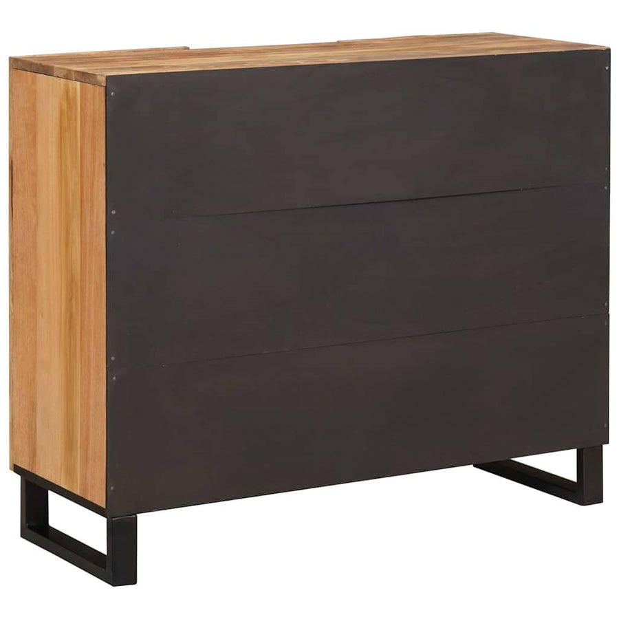 Hoge kast met opslag Bruin 90 x 33 x 75 cm Massief Mango Hout