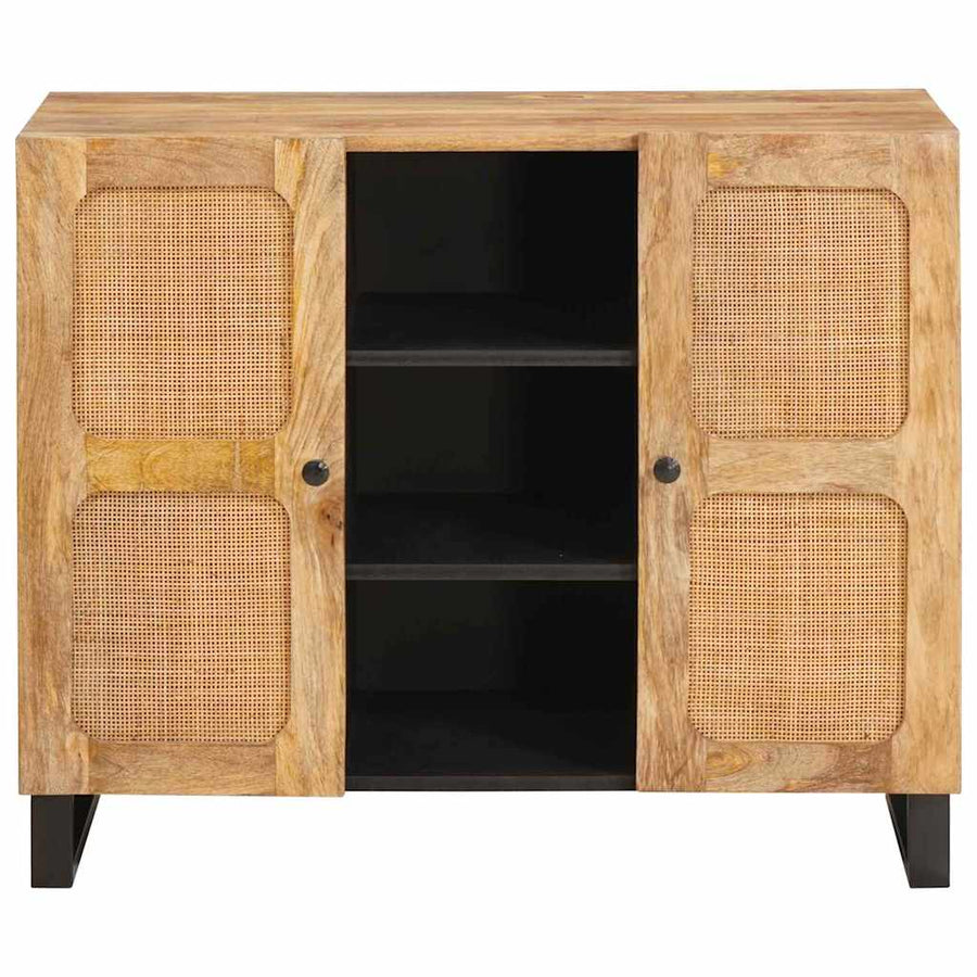 Hoge kast met opslag Bruin 90 x 33 x 75 cm Massief Mango Hout