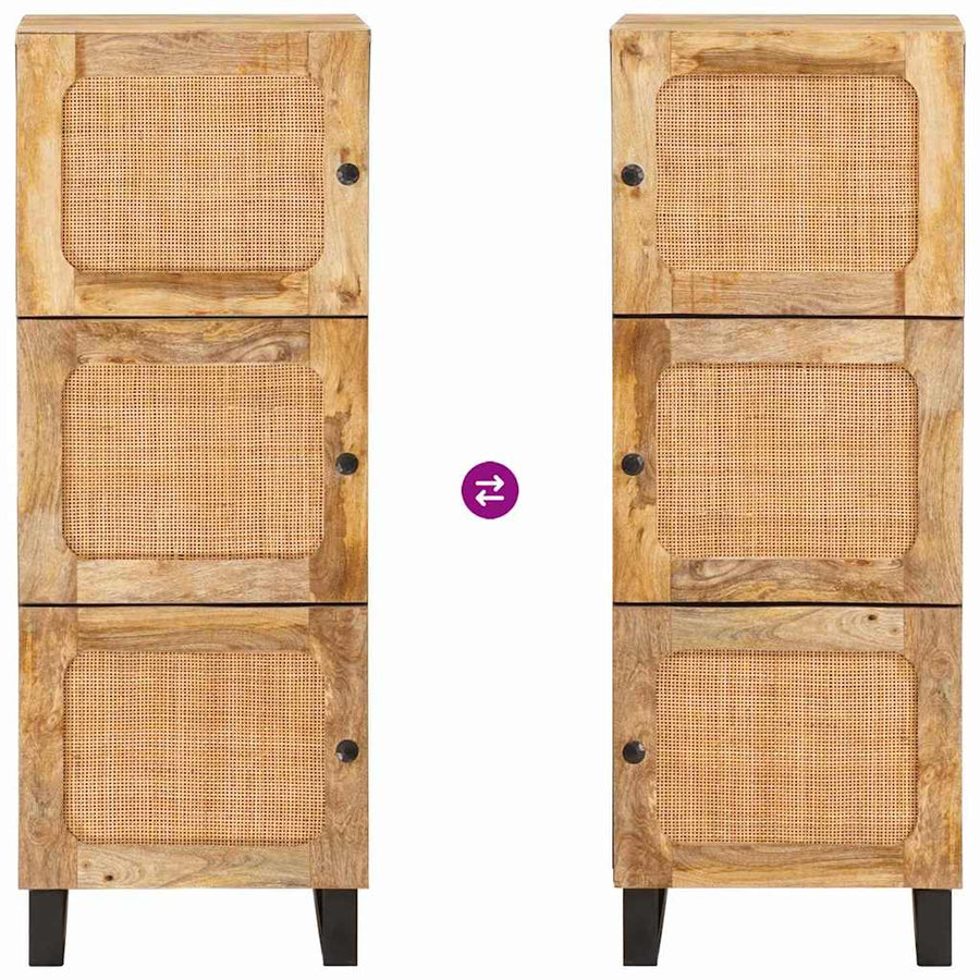 Hoge kast met lade Bruin 40 x 33 x 110 cm Massief Mango Hout