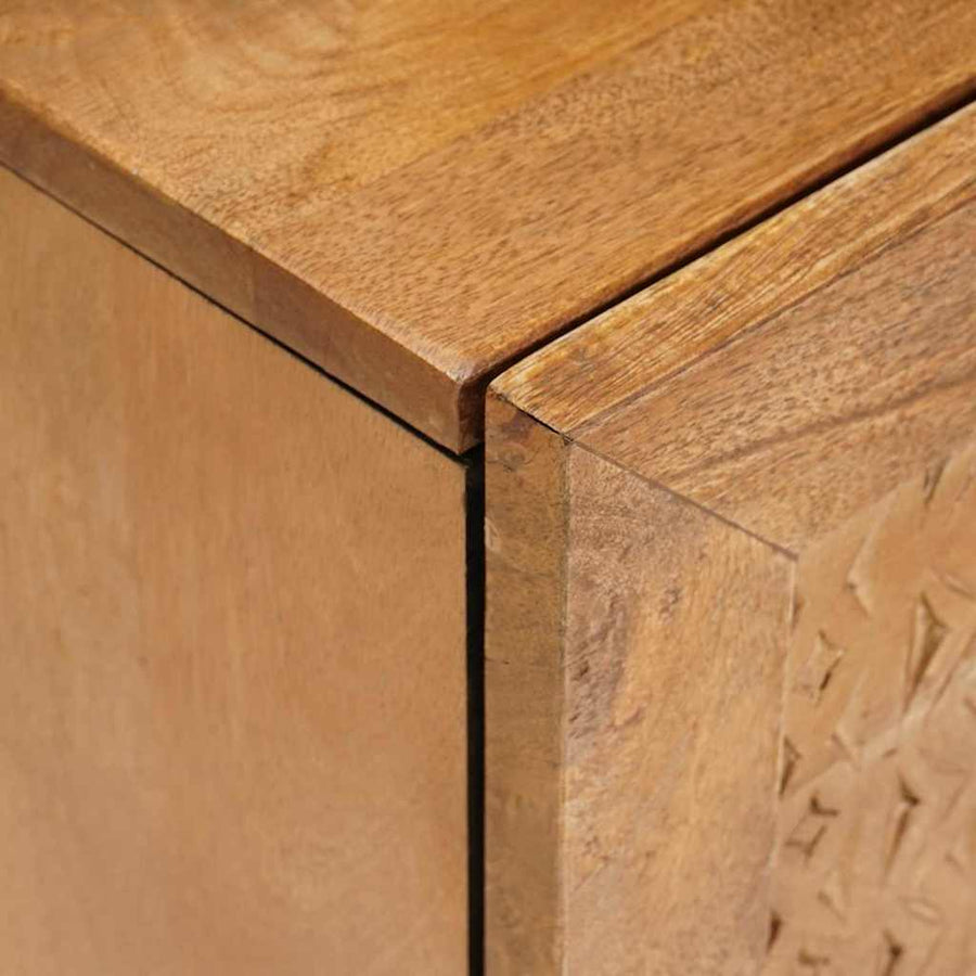 Nachtkastje 2 pcs Licht Bruin 40 x 33 x 46 cm