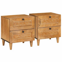 Nachtkastje met lade 2 pcs Licht Bruin 40 x 33 x 46 cm