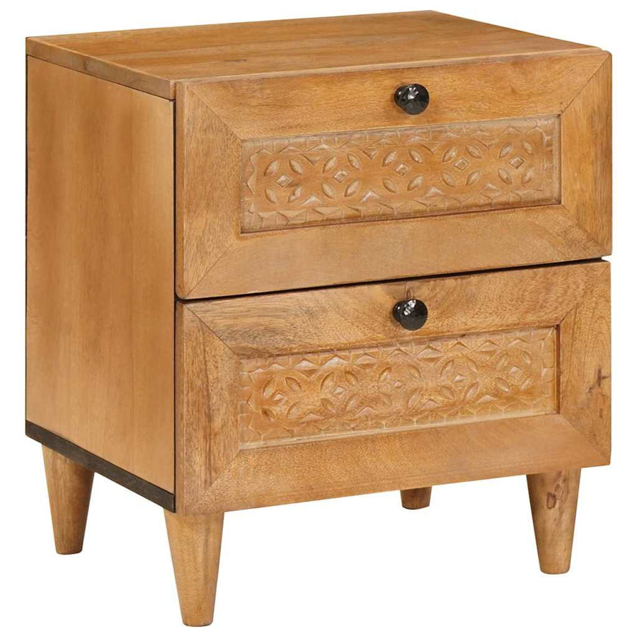 Nachtkastje met lade 2 pcs Licht Bruin 40 x 33 x 46 cm