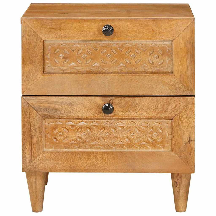 Nachtkastje met lade 2 pcs Licht Bruin 40 x 33 x 46 cm