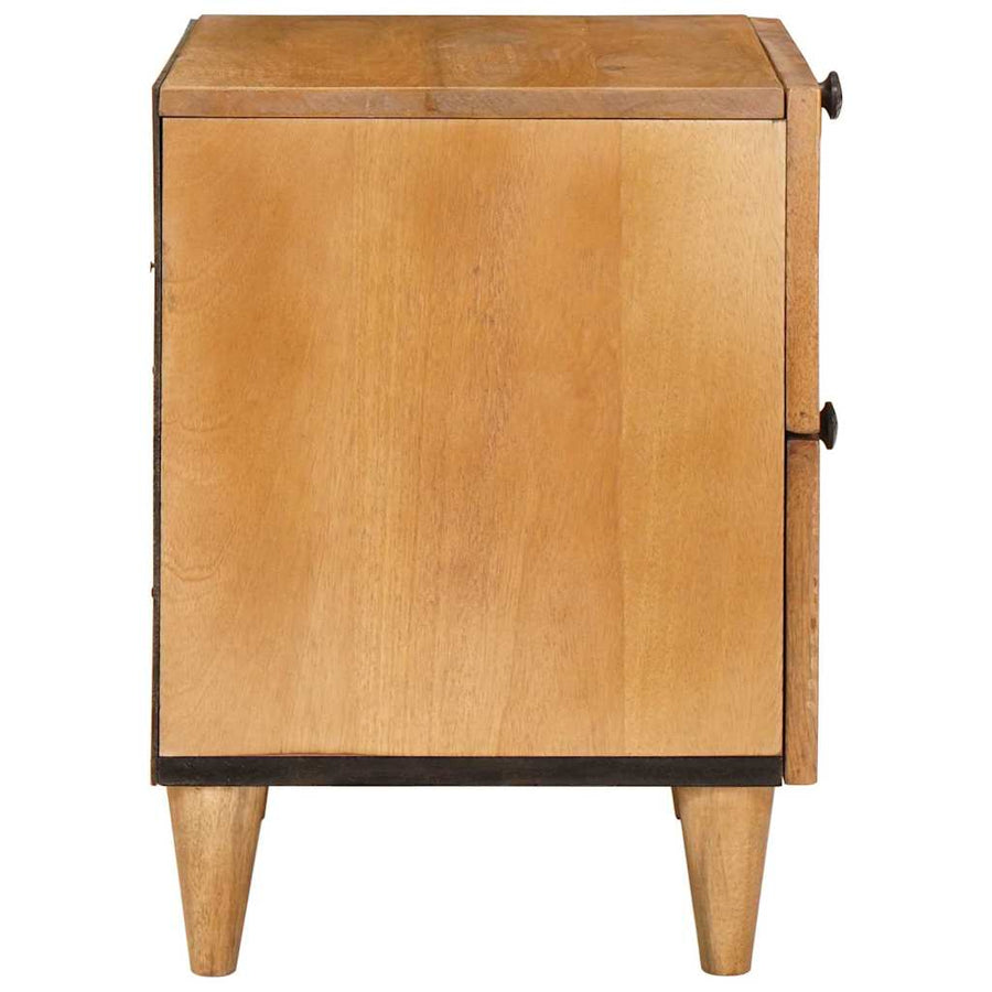 Nachtkastje met lade 2 pcs Licht Bruin 40 x 33 x 46 cm
