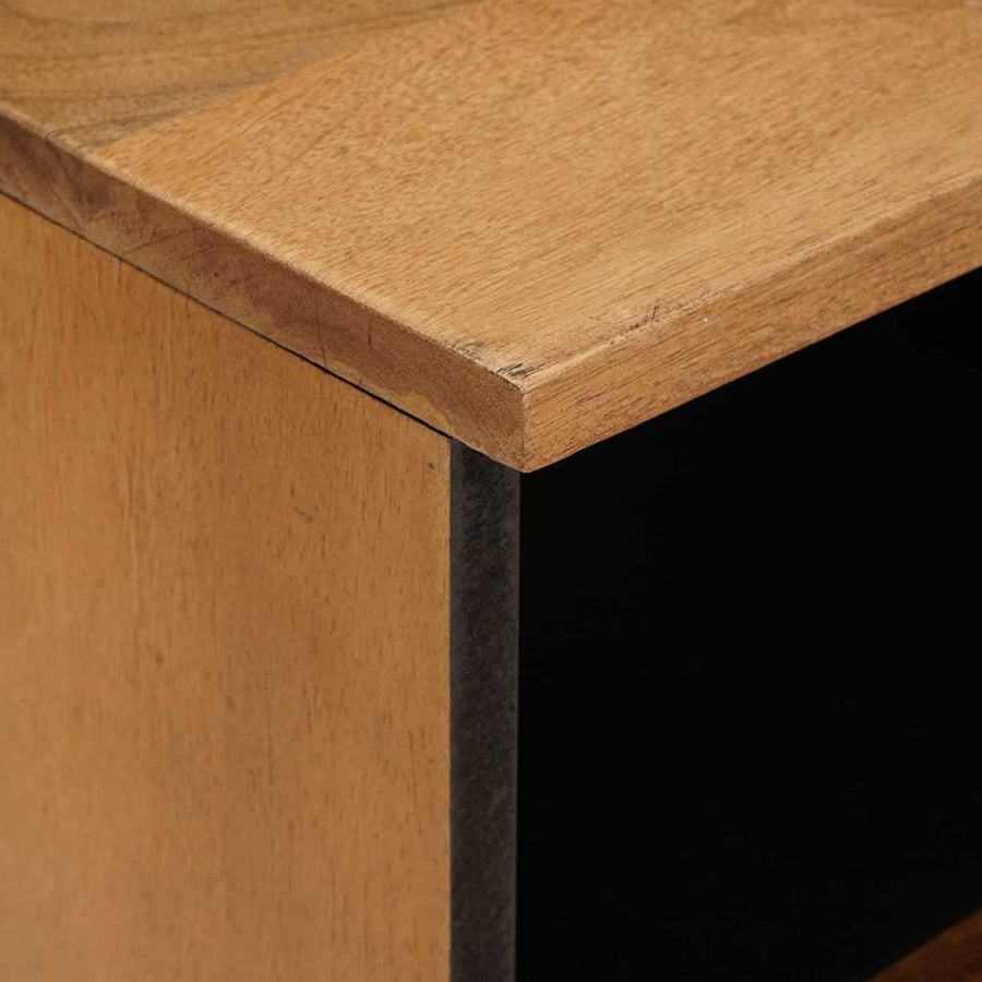 TV-kast met lade Lichtbruin 70 x 33 x 46 cm massief mangohout