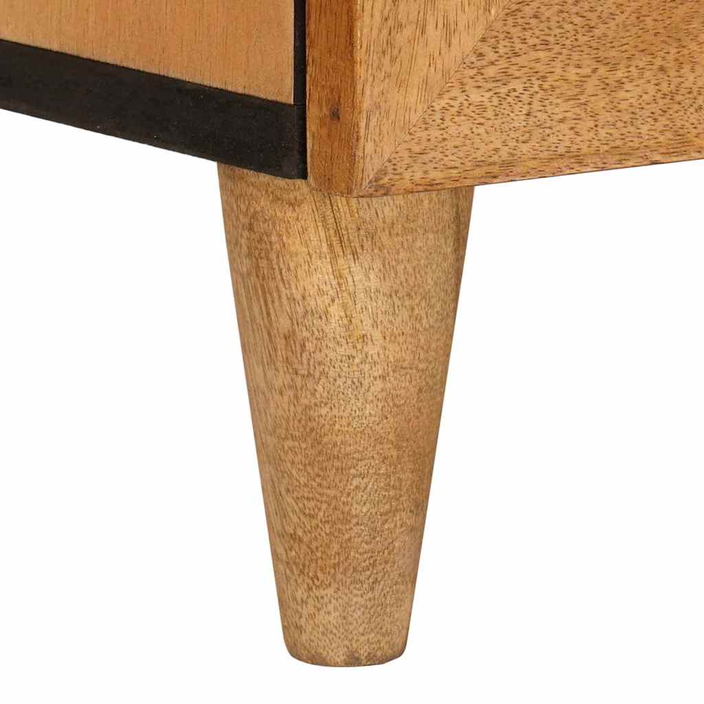 TV-kast met lade Lichtbruin 70 x 33 x 46 cm massief mangohout