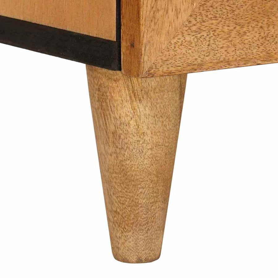 TV-kast met lade Lichtbruin 70 x 33 x 46 cm massief mangohout