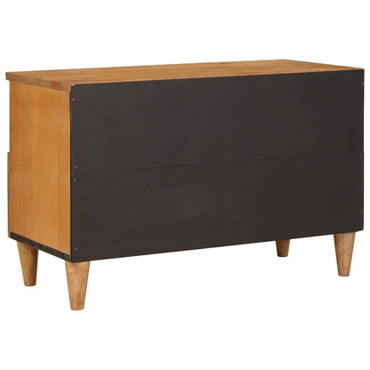 TV-kast met lade Lichtbruin 70 x 33 x 46 cm massief mangohout