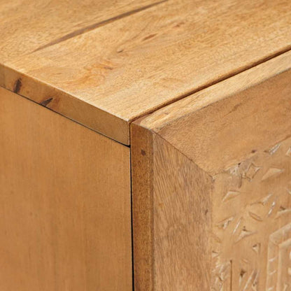 Dressoir Lichtbruin 60 x 33 x 75 cm massief mangohout