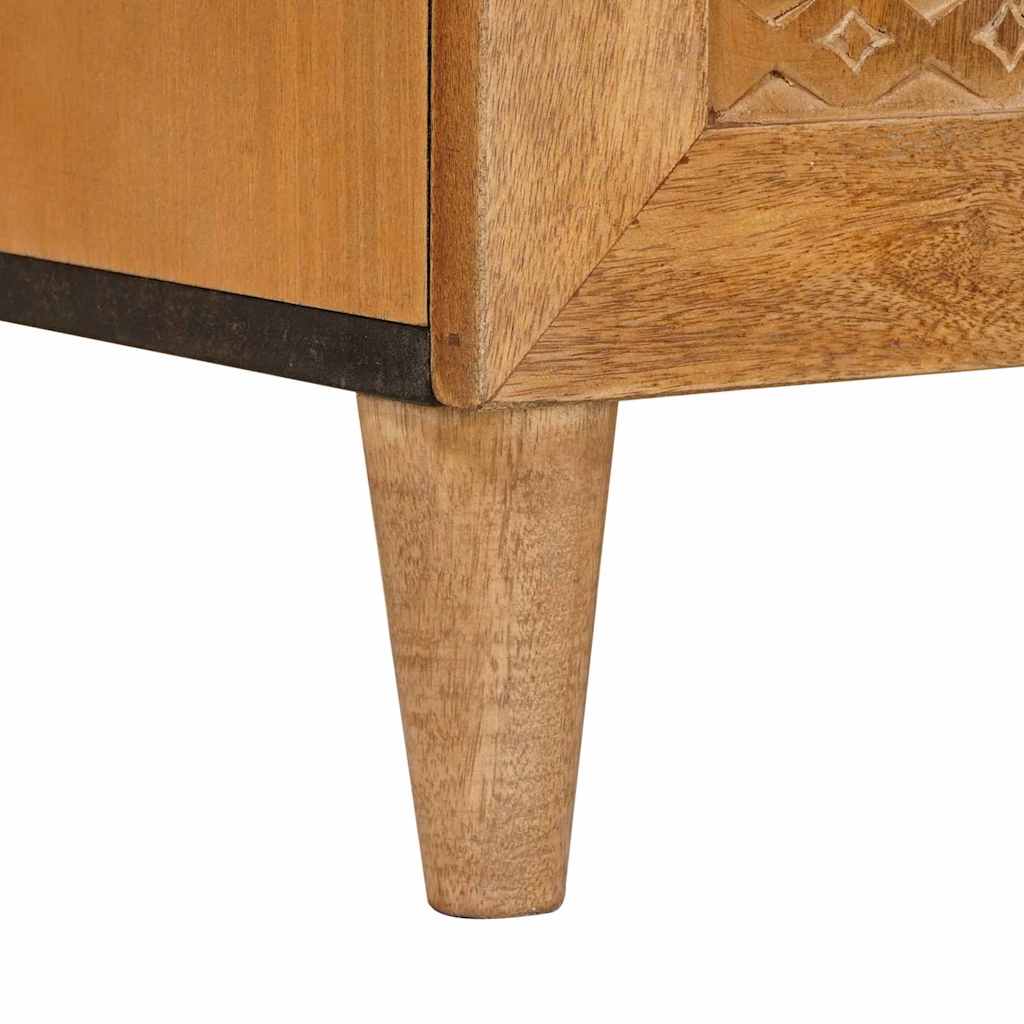 Dressoir Lichtbruin 60 x 33 x 75 cm massief mangohout