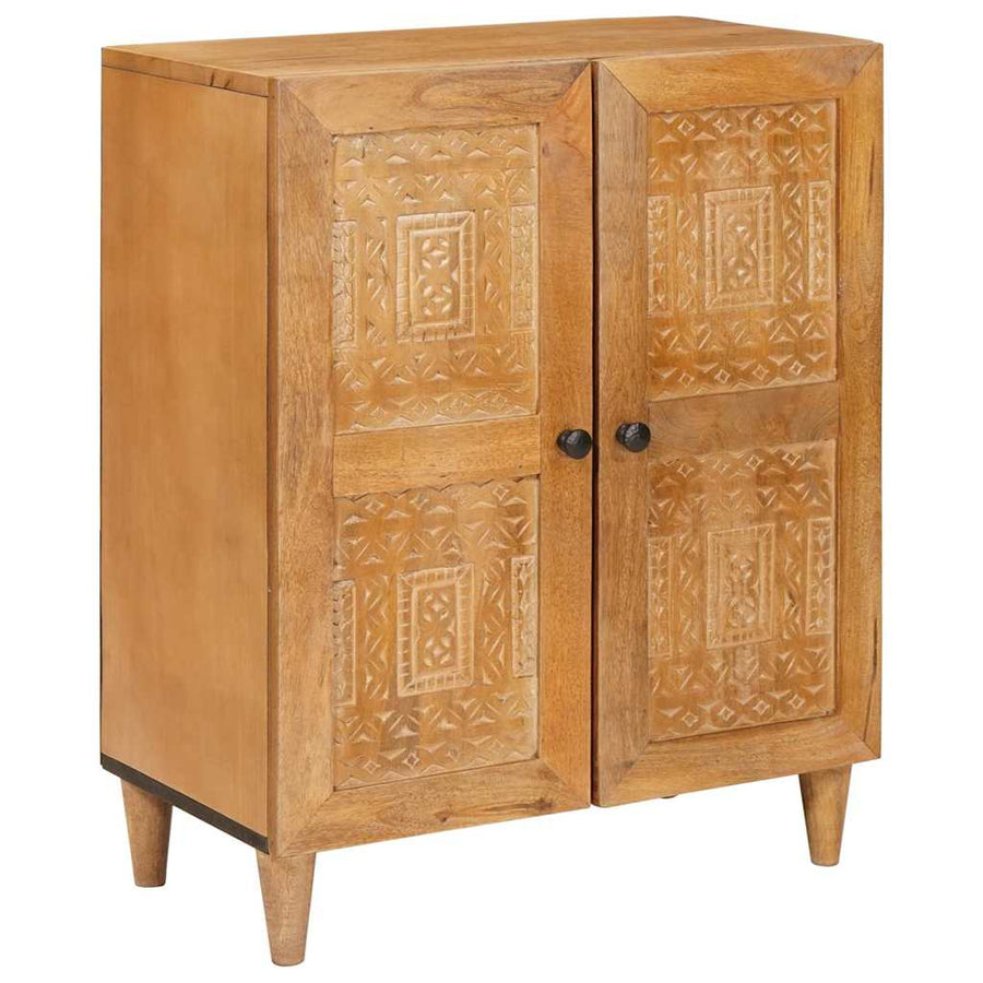 Dressoir Lichtbruin 60 x 33 x 75 cm massief mangohout