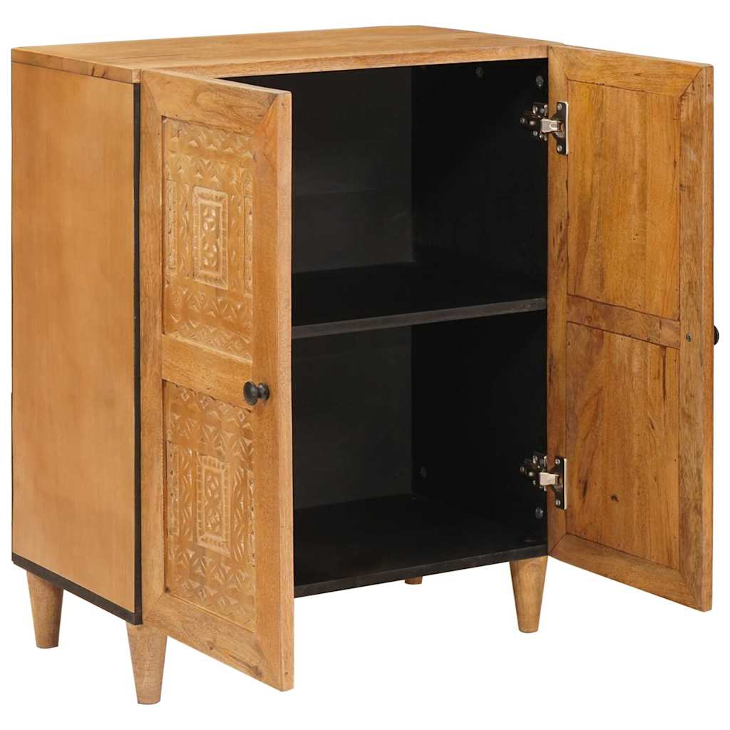 Dressoir Lichtbruin 60 x 33 x 75 cm massief mangohout
