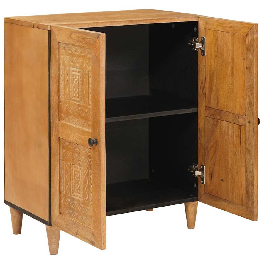 Dressoir Lichtbruin 60 x 33 x 75 cm massief mangohout