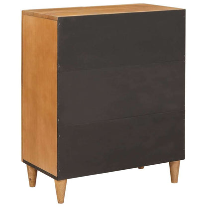Dressoir Lichtbruin 60 x 33 x 75 cm massief mangohout