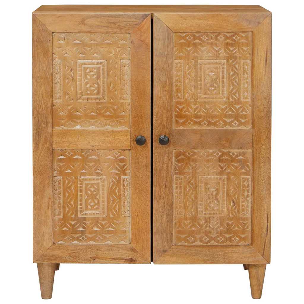 Dressoir Lichtbruin 60 x 33 x 75 cm massief mangohout