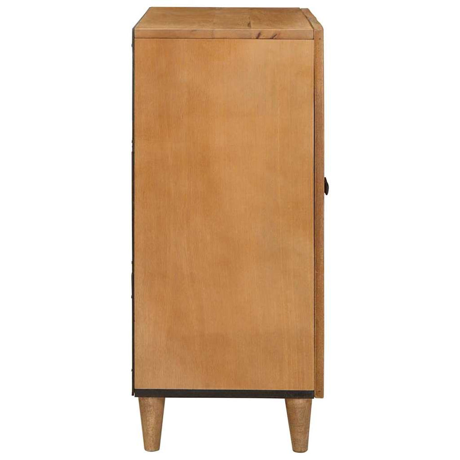 Dressoir Lichtbruin 60 x 33 x 75 cm massief mangohout