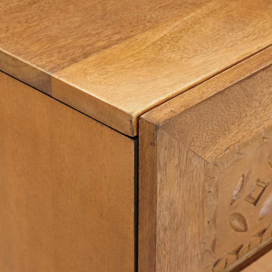 Dressoir Lichtbruin 60 x 33 x 75 cm massief mangohout