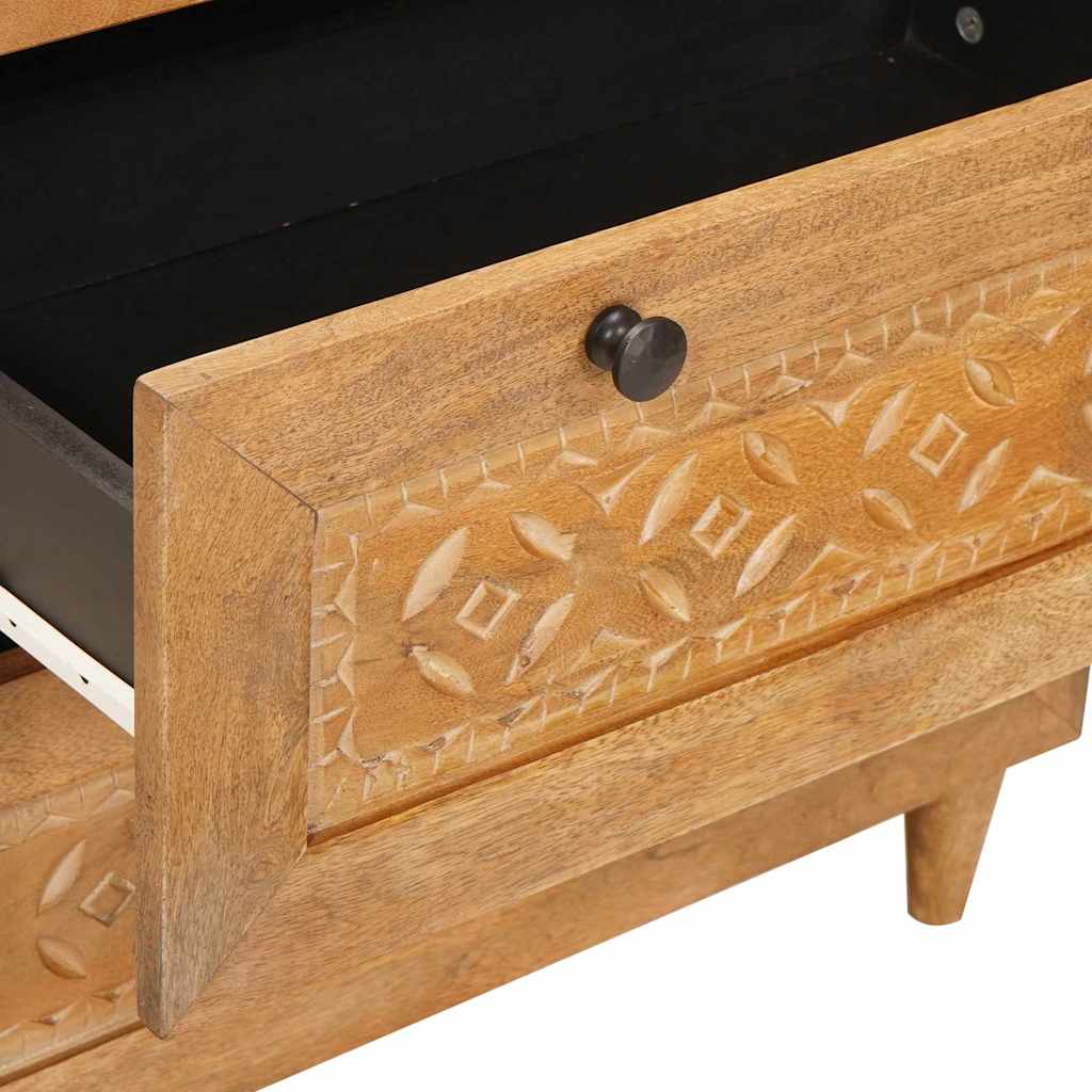 Dressoir Lichtbruin 60 x 33 x 75 cm massief mangohout