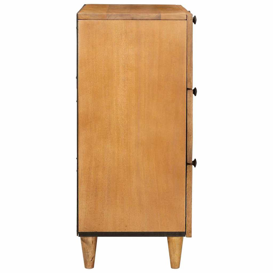 Dressoir Lichtbruin 60 x 33 x 75 cm massief mangohout