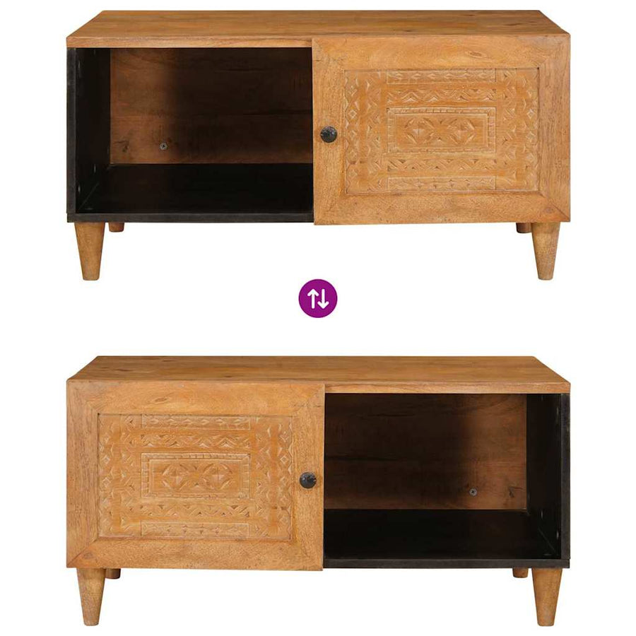 Salontafel Licht Bruin 80 x 50 x 40 cm Massief acaciahout