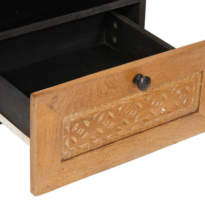 Nachtkastje Licht Bruin 40 x 33 x 46 cm Massief acaciahout