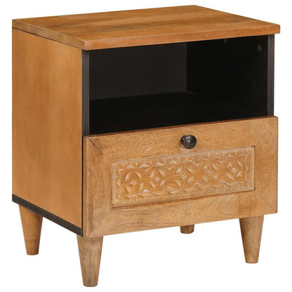 Nachtkastje Licht Bruin 40 x 33 x 46 cm Massief acaciahout