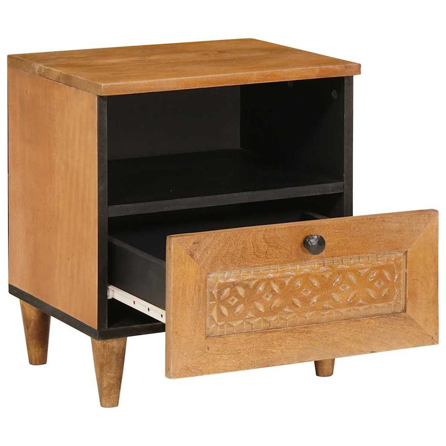 Nachtkastje met lade 2 pcs Licht Bruin 40 x 33 x 46 cm