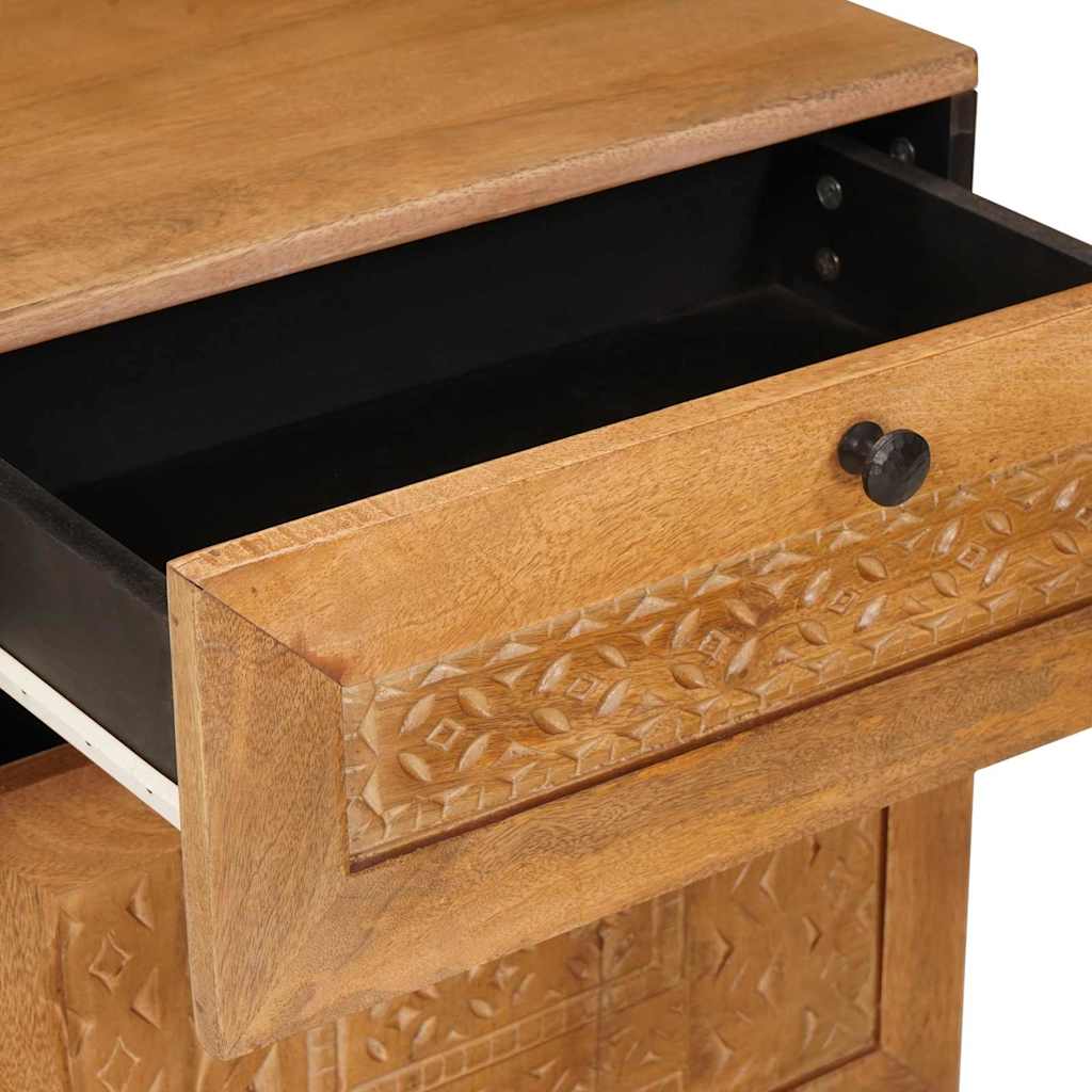 Nachtkastje Licht Bruin 50 x 33 x 60 cm Massief acaciahout