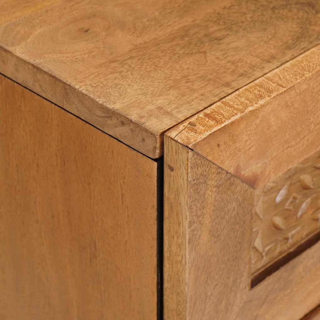 Nachtkastje Licht Bruin 50 x 33 x 60 cm Massief acaciahout
