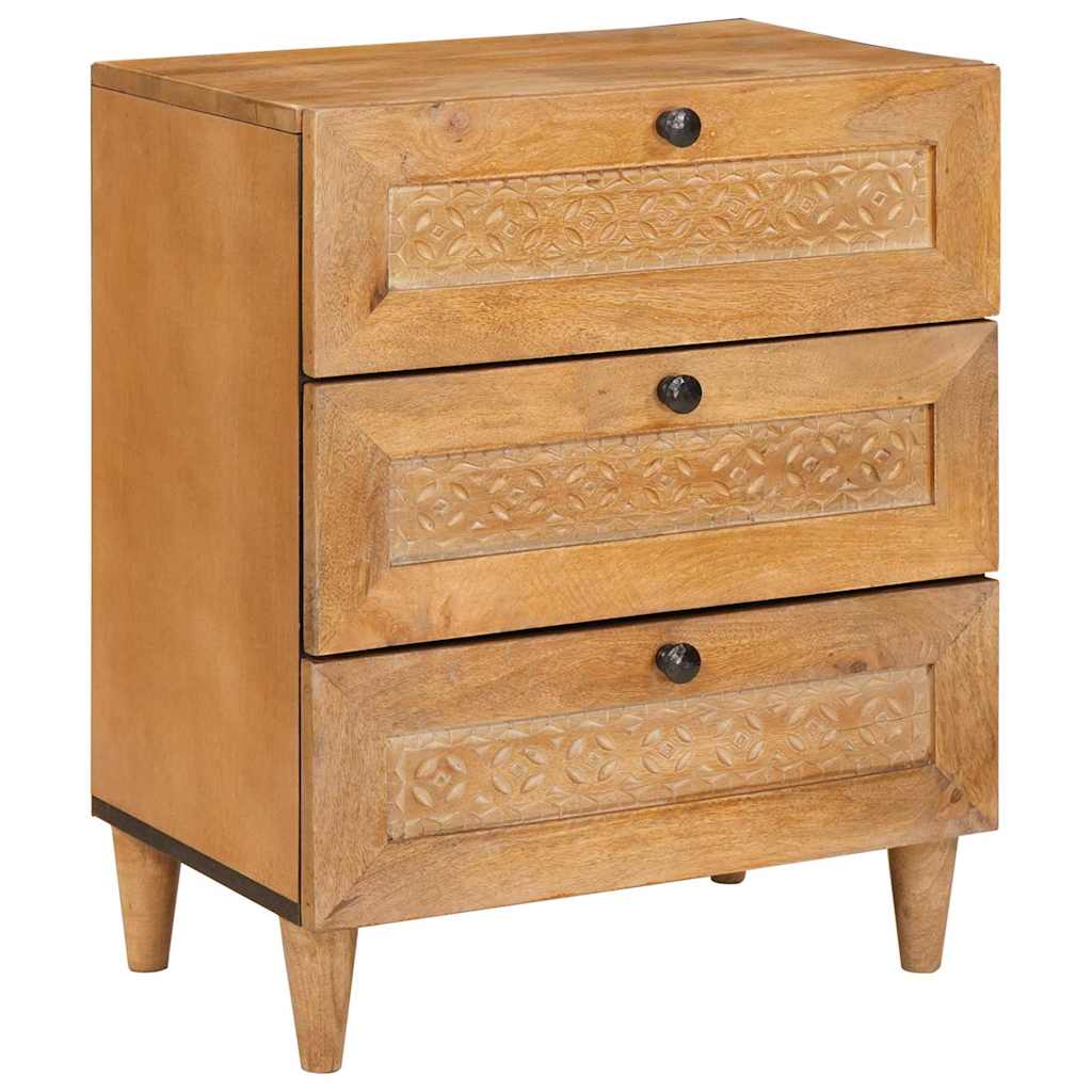 Nachtkastje Licht Bruin 50 x 33 x 62 cm Massief acaciahout