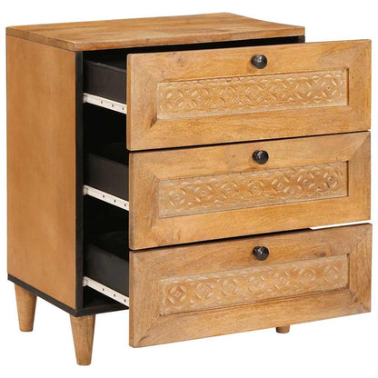 Nachtkastje Licht Bruin 50 x 33 x 62 cm Massief acaciahout