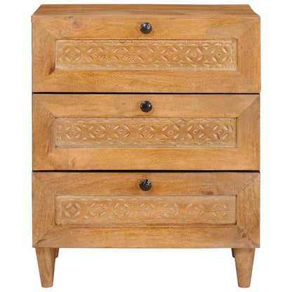 Nachtkastje Licht Bruin 50 x 33 x 62 cm Massief acaciahout