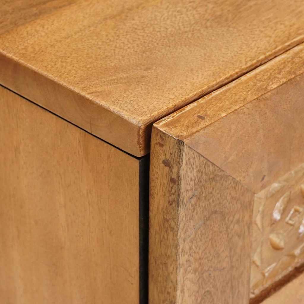 Nachtkastje Licht Bruin 50 x 33 x 60 cm Massief acaciahout