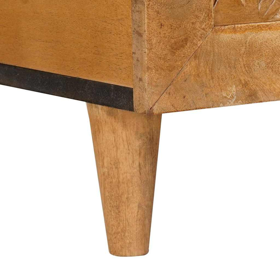 Salontafel Lichtbruin 100 x 54 x 40 cm massief mangohout