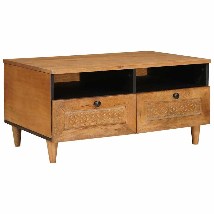 Salontafel Licht Bruin 80 x 54 x 40 cm Massief acaciahout