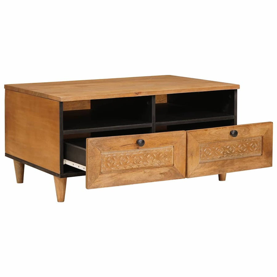 Salontafel Licht Bruin 80 x 54 x 40 cm Massief acaciahout