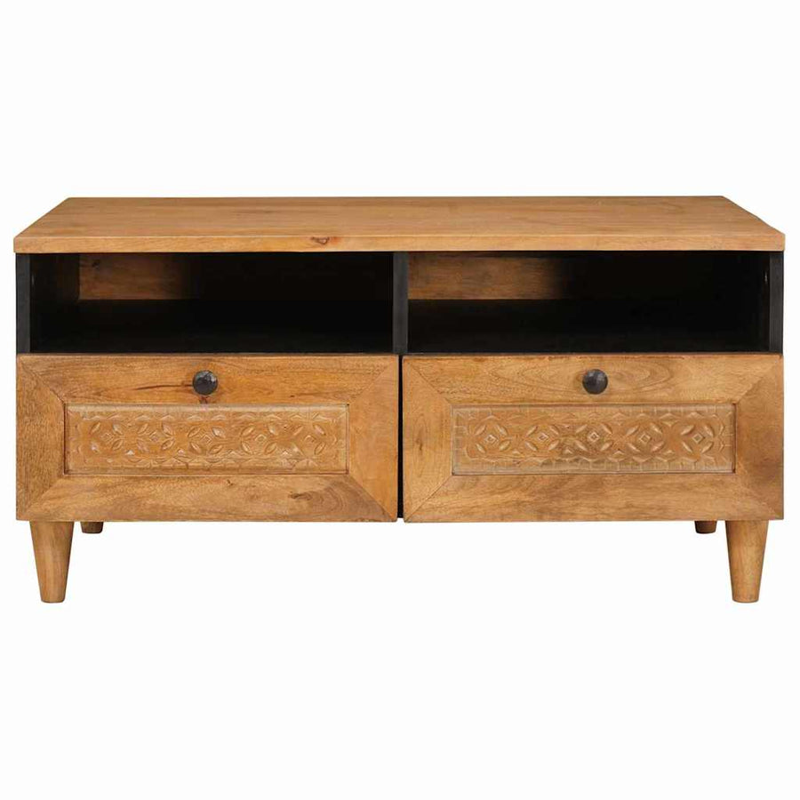 Salontafel Licht Bruin 80 x 54 x 40 cm Massief acaciahout