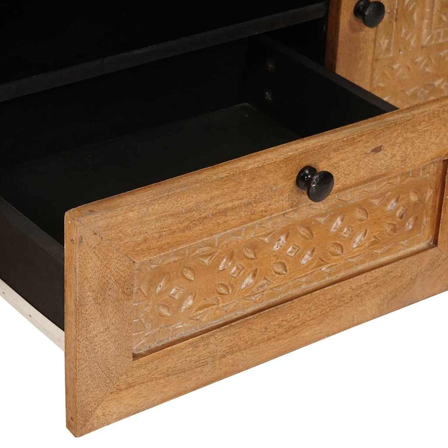 TV Eenheden met lade Licht Bruin 105 x 33 x 46 cm Bewerkt hout