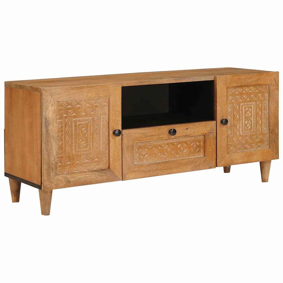 TV Eenheden met lade Licht Bruin 105 x 33 x 46 cm Bewerkt hout