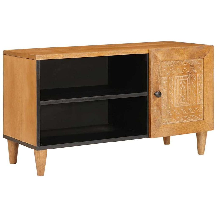 TV Eenheden met plank Licht Bruin 80 x 33 x 46 cm Bewerkt hout