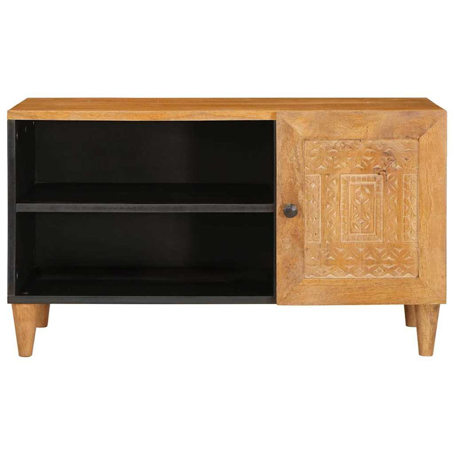 TV Eenheden met plank Licht Bruin 80 x 33 x 46 cm Bewerkt hout