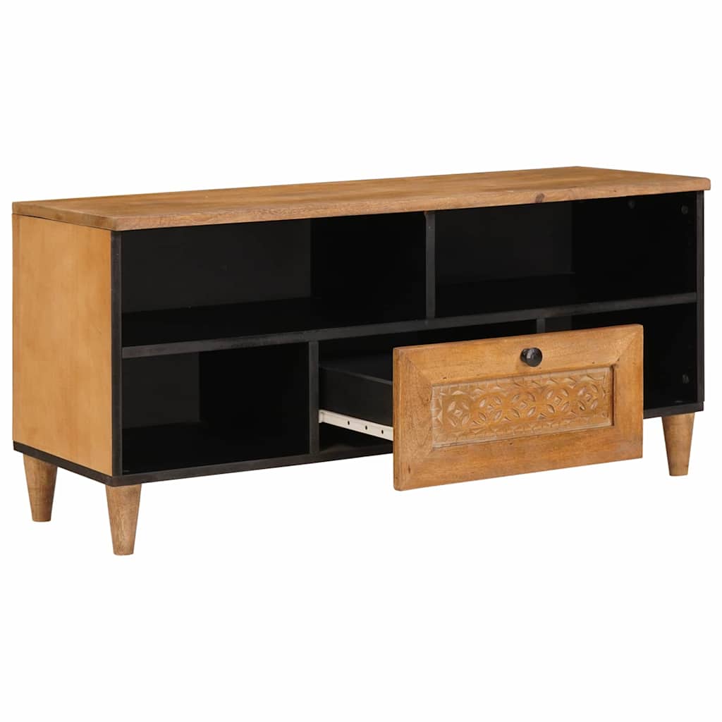 TV Eenheden met lade Licht Bruin 105 x 33 x 46 cm Bewerkt hout
