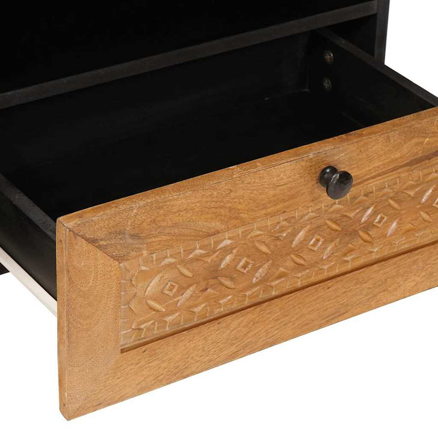 TV Eenheden met lade Licht Bruin 80 x 33 x 46 cm Bewerkt hout