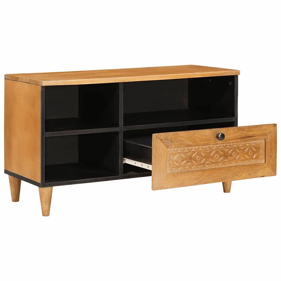 TV Eenheden met lade Licht Bruin 80 x 33 x 46 cm Bewerkt hout