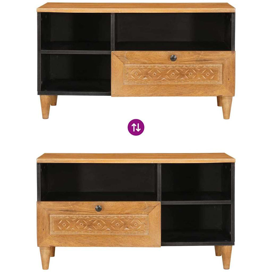 TV Eenheden met lade Licht Bruin 80 x 33 x 46 cm Bewerkt hout