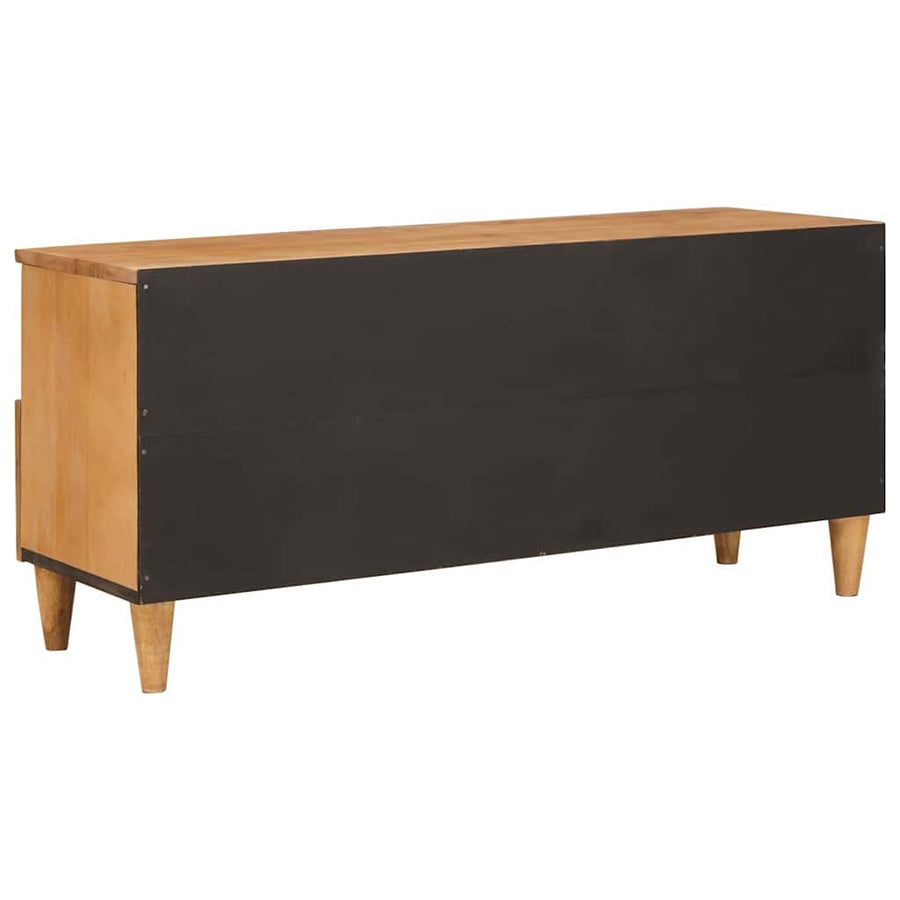 TV-kast met lade Lichtbruin 100 x 33 x 46 cm massief mangohout