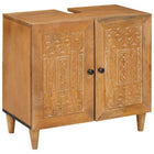 Badkamerkast 62x33x58 cm massief mangohout