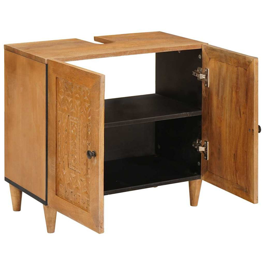 Badkamerkast Wandgemonteerd Licht Bruin 62 x 33 x 58 cm