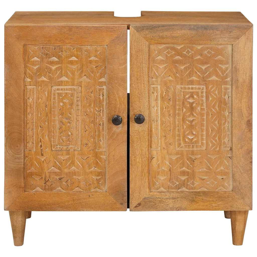 Badkamerkast Wandgemonteerd Licht Bruin 62 x 33 x 58 cm